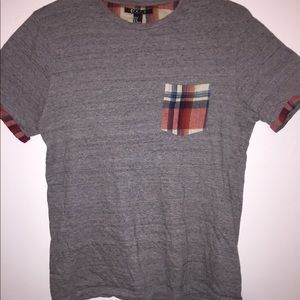 Forever 21 flannel\solid tee
